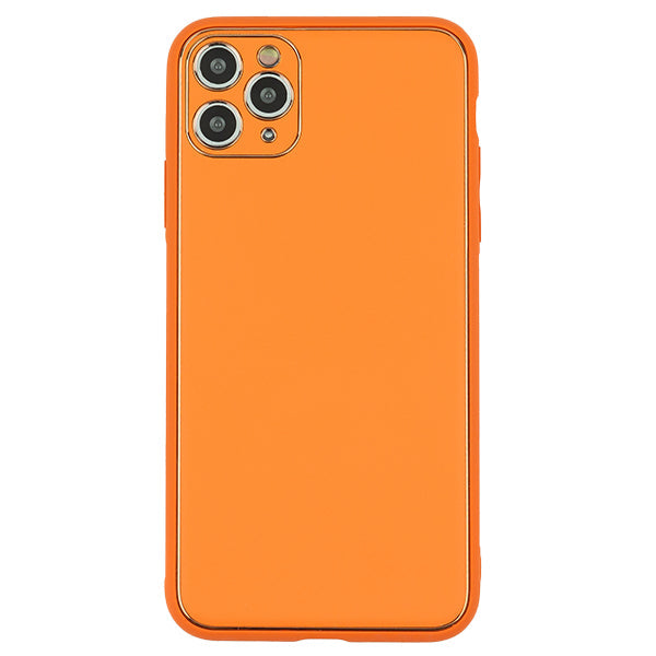 Leather Style Orange Gold Case Iphone 13 Pro
