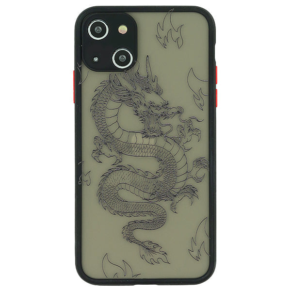 Dragon Clear Black Case Iphone 13