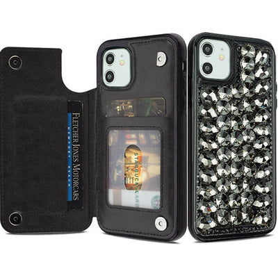 Bling Card Case Black Iphone 11