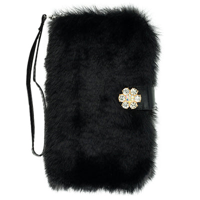 Fur Black Detachable Wallet Iphone 7/8 SE 2020