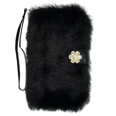 Fur Black Detachable Wallet IPhone 13 Pro