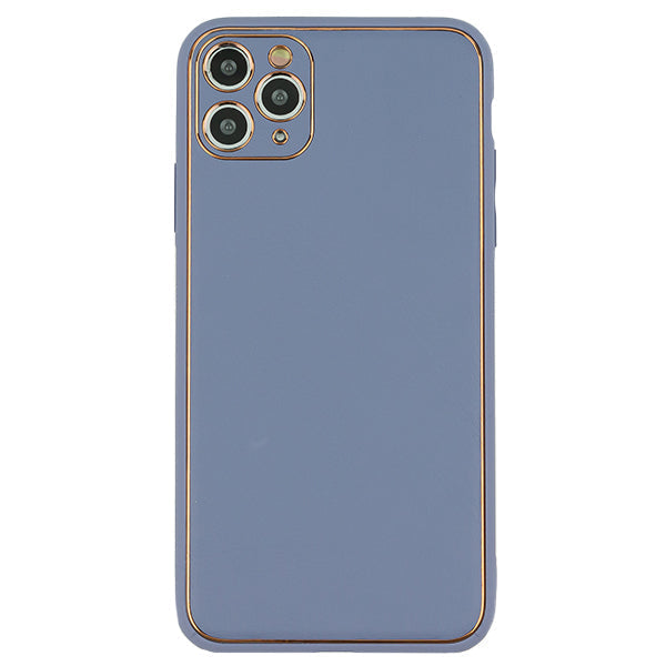 Leather Style Purple Gold Case Iphone 11 Pro