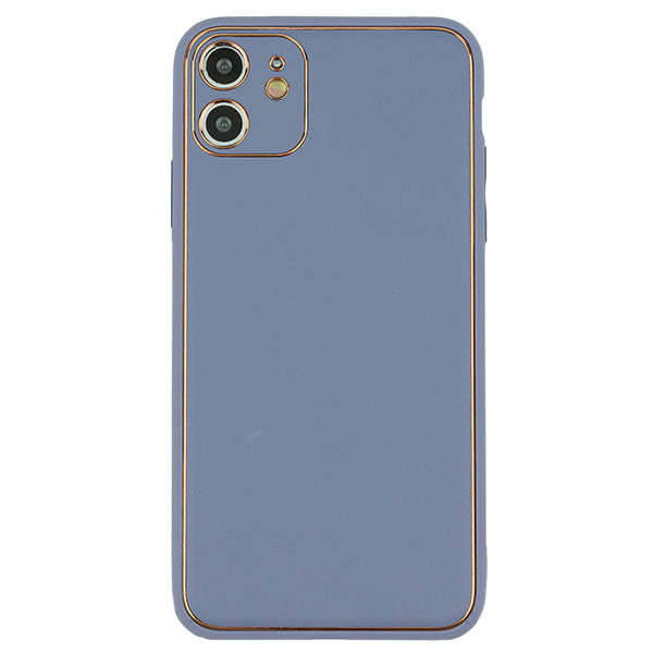 Leather Style Purple Gold Case Iphone 12 Mini