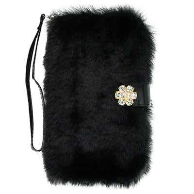 Fur Black Detachable Wallet IPhone 14