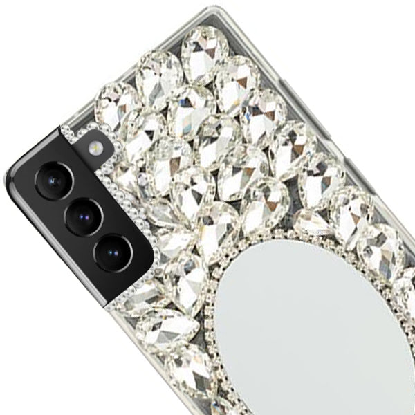 Handmade Mirror Silver Case Samsung S22