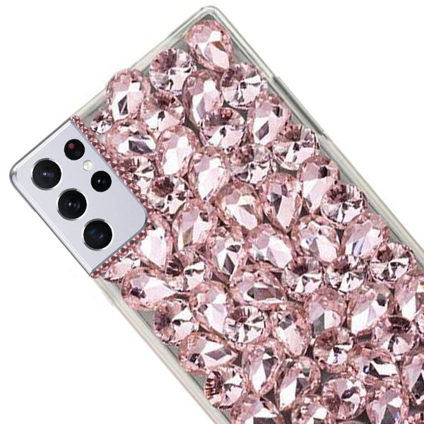 Handmade Bling Pink Case Samsung S21 Ultra