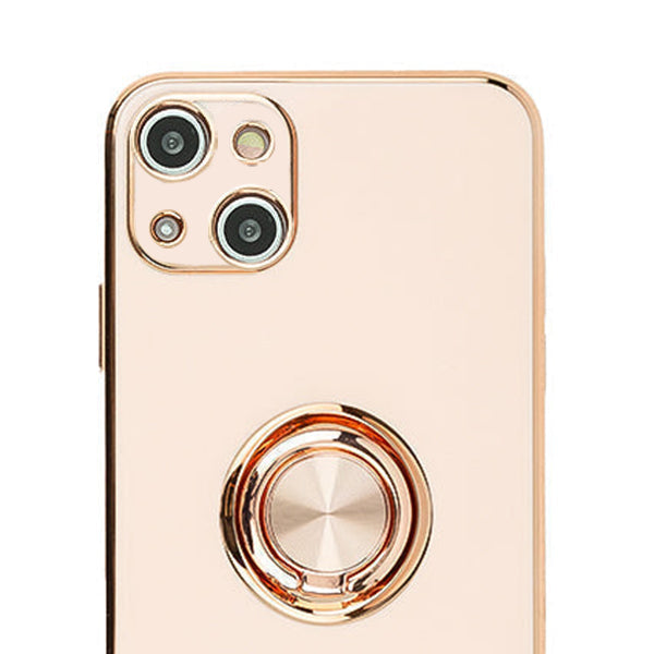 Free Air Ring Light Pink Chrome Case Iphone 14 Plus