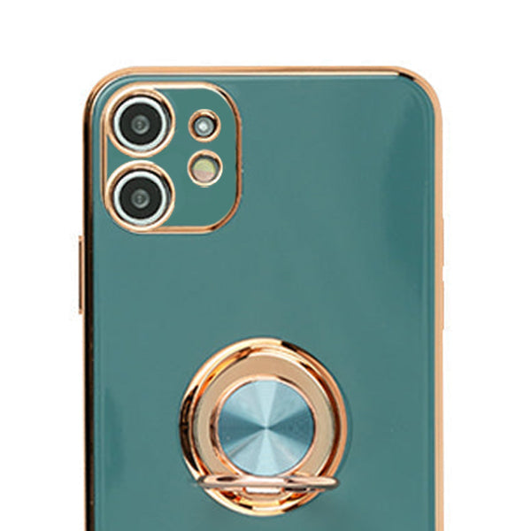 Free Air Ring Dark Green Chrome Case Iphone 12 Mini
