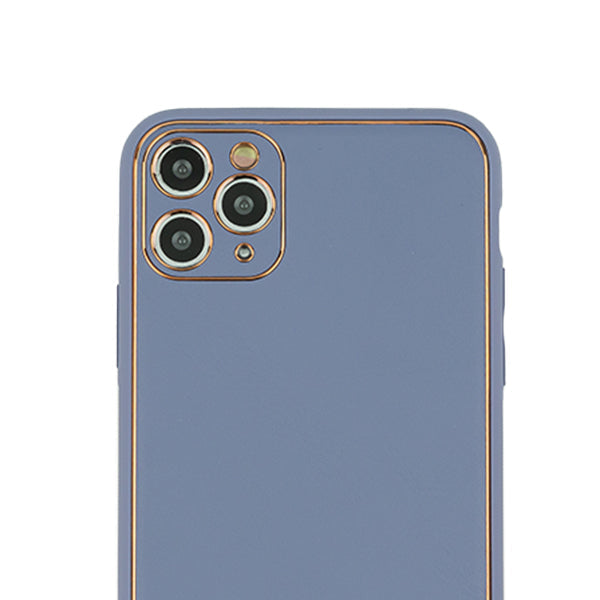 Leather Style Purple Gold Case Iphone 12/12 Pro