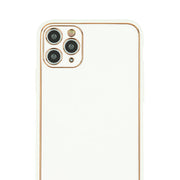 Leather Style White Gold Case Iphone 13 Pro