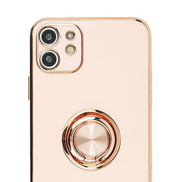 Free Air Ring Light Pink Chrome Case Iphone 11