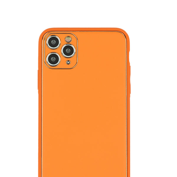 Leather Style Orange Gold Case Iphone 13 Pro Max