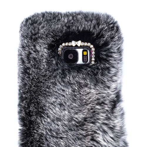 Fur Case Grey Samsung S7 Edge