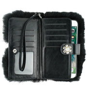 Fur Black Detachable Wallet Iphone 10/X/XS - Bling Cases.com