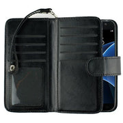 Detachable Black Wallet Samsung S7 - Bling Cases.com