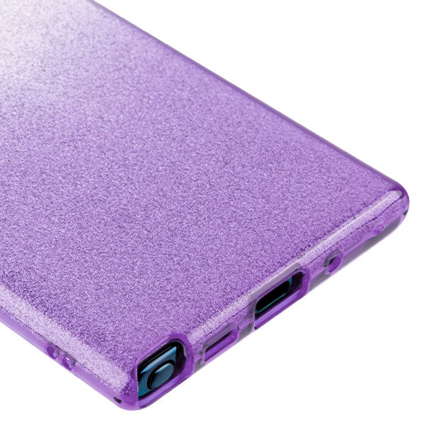 Glitter Purple Silver Case Samsung Note 10 - Bling Cases.com