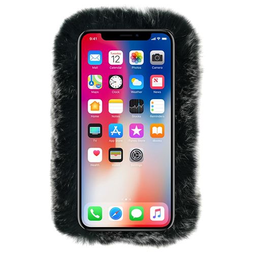 Fur Case Grey Iphone XS MAX - Bling Cases.com