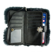 Fur Grey Wallet Iphone XS MAX - Bling Cases.com