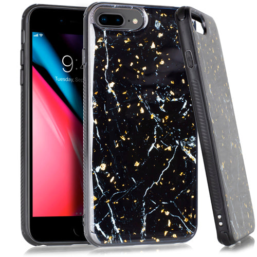 Marble Flake Black Iphone  6/7/8 Plus - Bling Cases.com