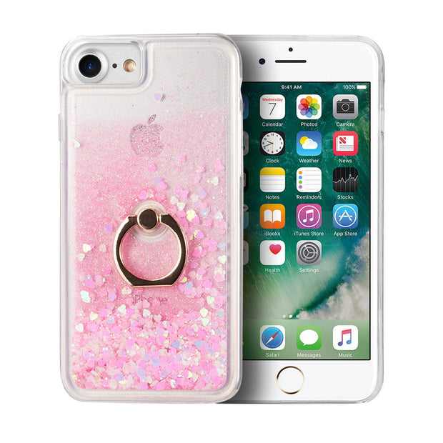 Liquid Ring Pink Case Iphone SE 2020 - Bling Cases.com