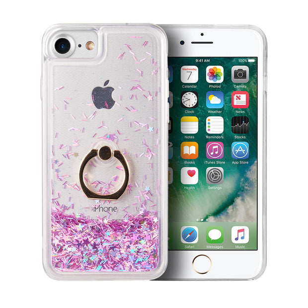 Liquid Ring Purple Case Iphone SE 2020 - Bling Cases.com