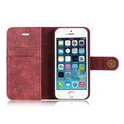 Detachable Wallet Ming Burgundy Iphone 5/5S/5SE - Bling Cases.com