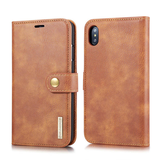 Detachable Ming Brown Wallet Iphone XS MAX - Bling Cases.com