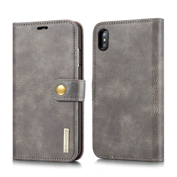 Detachable Ming Grey Wallet Iphone 10/X/XS - Bling Cases.com