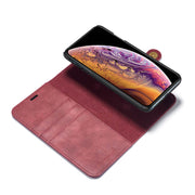 Detachable Ming Burgundy Wallet Iphone 10/X/XS - Bling Cases.com
