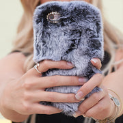 Fur Case Grey Iphone XS MAX