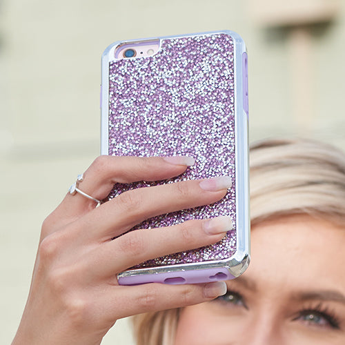 Hybrid Bling Case Purple Iphone SE 2020
