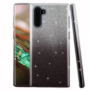 Glitter Black Silver Case Samsung Note 10 - Bling Cases.com