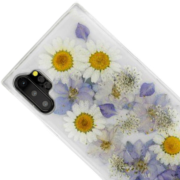 Real Flowers Purple Case Samsung Note 10