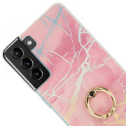 Marble Pink Ring Case Samsung S22 Plus