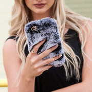 Fur Case Grey Samsung A42 5G