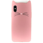 Silicone Skin Cat Pink Iphone XS MAX - Bling Cases.com
