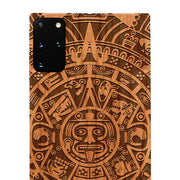 Mayan Calendar Aztec Wood Case Samsung S20 Plus