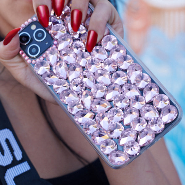 Handmade Bling Pink Case IPhone 13 Pro