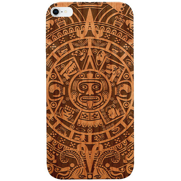 Mayan Calendar Aztec Wood Case Iphone 7/8