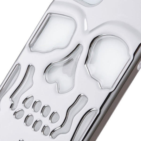 Skull Silver Clear Iphone 11 Pro - Bling Cases.com