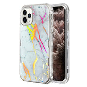 Heavy Duty Marble Silver Iphone 11 Pro - Bling Cases.com
