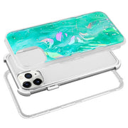 Heavy Duty Marble Aqua Green Iphone 11 Pro - Bling Cases.com