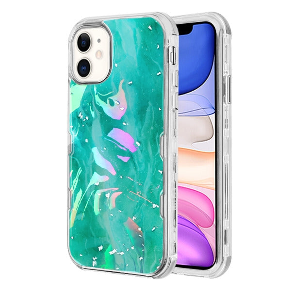 Hybrid Marble Teal Green Case Iphone 11 - Bling Cases.com