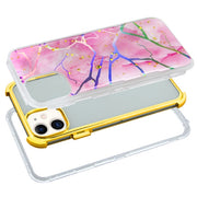 Hybrid Marble Pink Gold Case Iphone 11 - Bling Cases.com