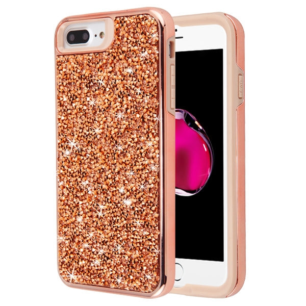 Hybrid Bling Case Rose Gold Iphone 6/7/8 Plus