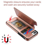 Book Card Rose Gold Case Iphone 6/7/8 Plus - Bling Cases.com