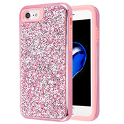 Hybrid Bling Case Pink Iphone 6/7/8 - Bling Cases.com
