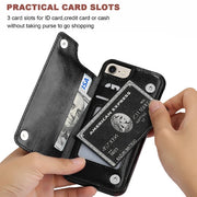 Book Card Black Case Iphone 6/7/8 - Bling Cases.com