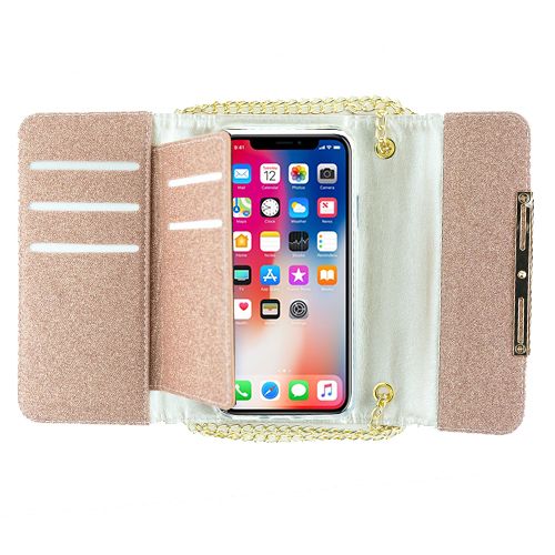 Detachable Purse Rose Gold Iphone XS MAX - Bling Cases.com
