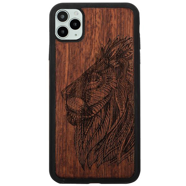 Real Wood Lion Iphone 11 Pro Max